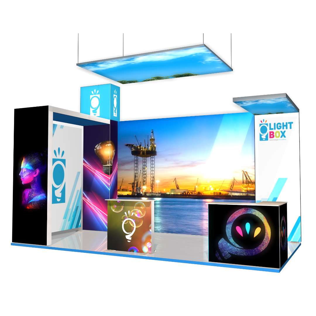 stand Lightbox, Exposition, Foire