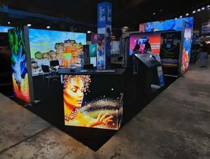comptoirs d'exposition Lightbox Madagascar