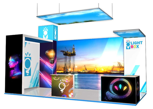 Stand sur mesure Lightbox Madagascar